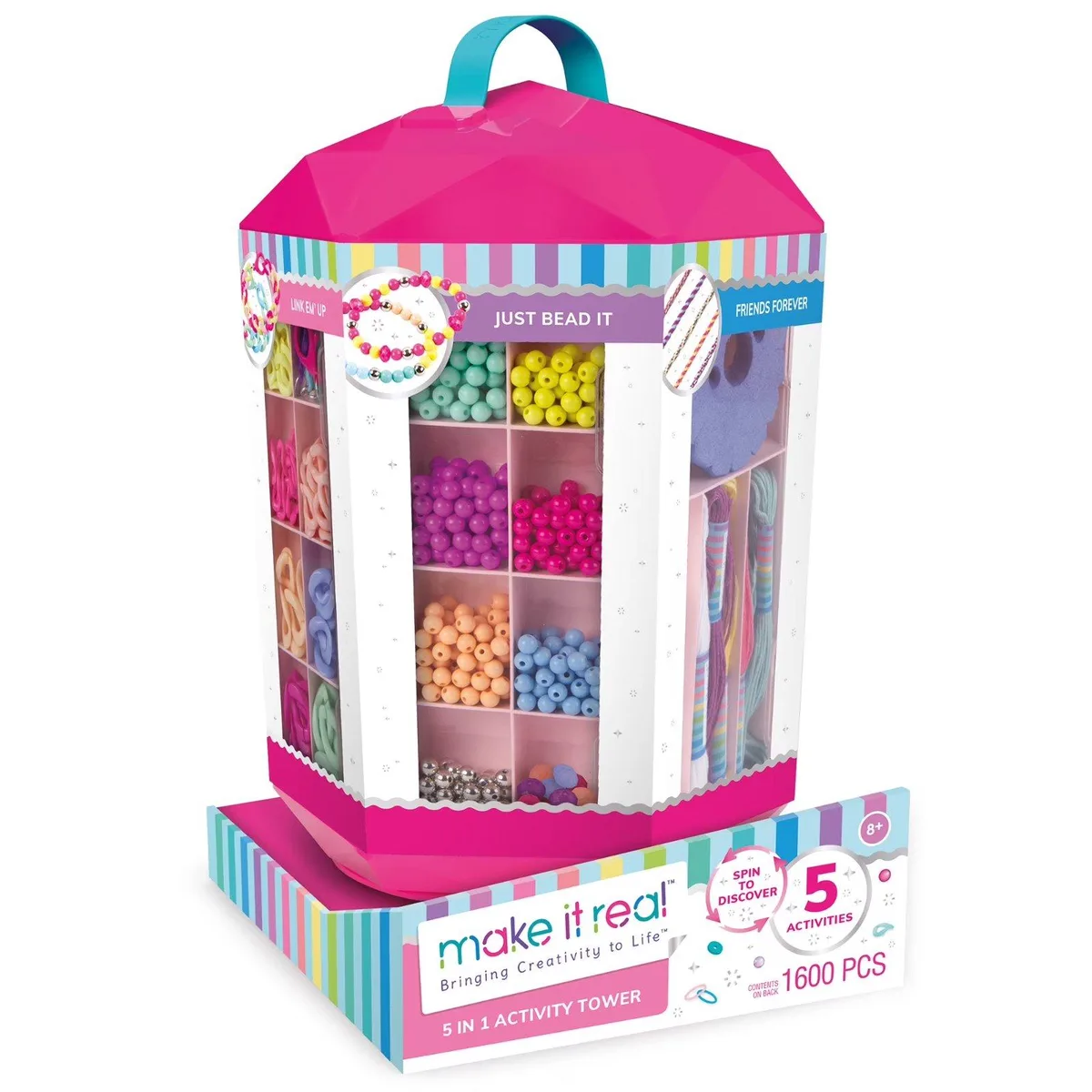 Make It Real Make It Real MIR1754 5-in-1 DIY Jewelry Kit 1600 Pieces — product photo