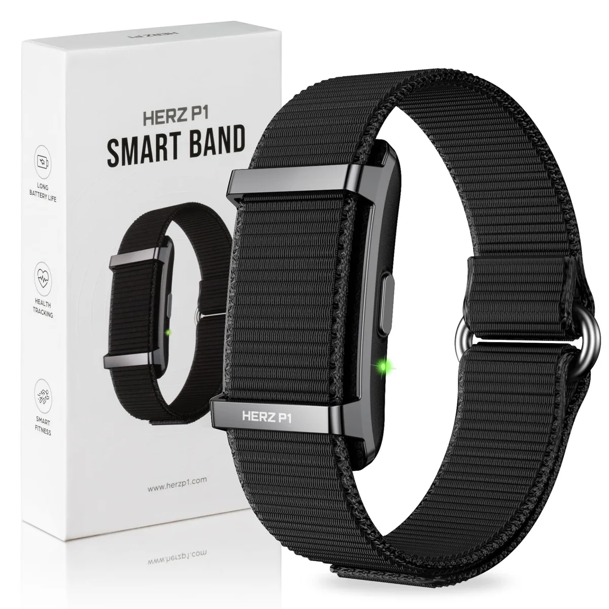  HTC Herz P1 Smart Band Black 1.04" 30 days Bluetooth 5.4 — product photo