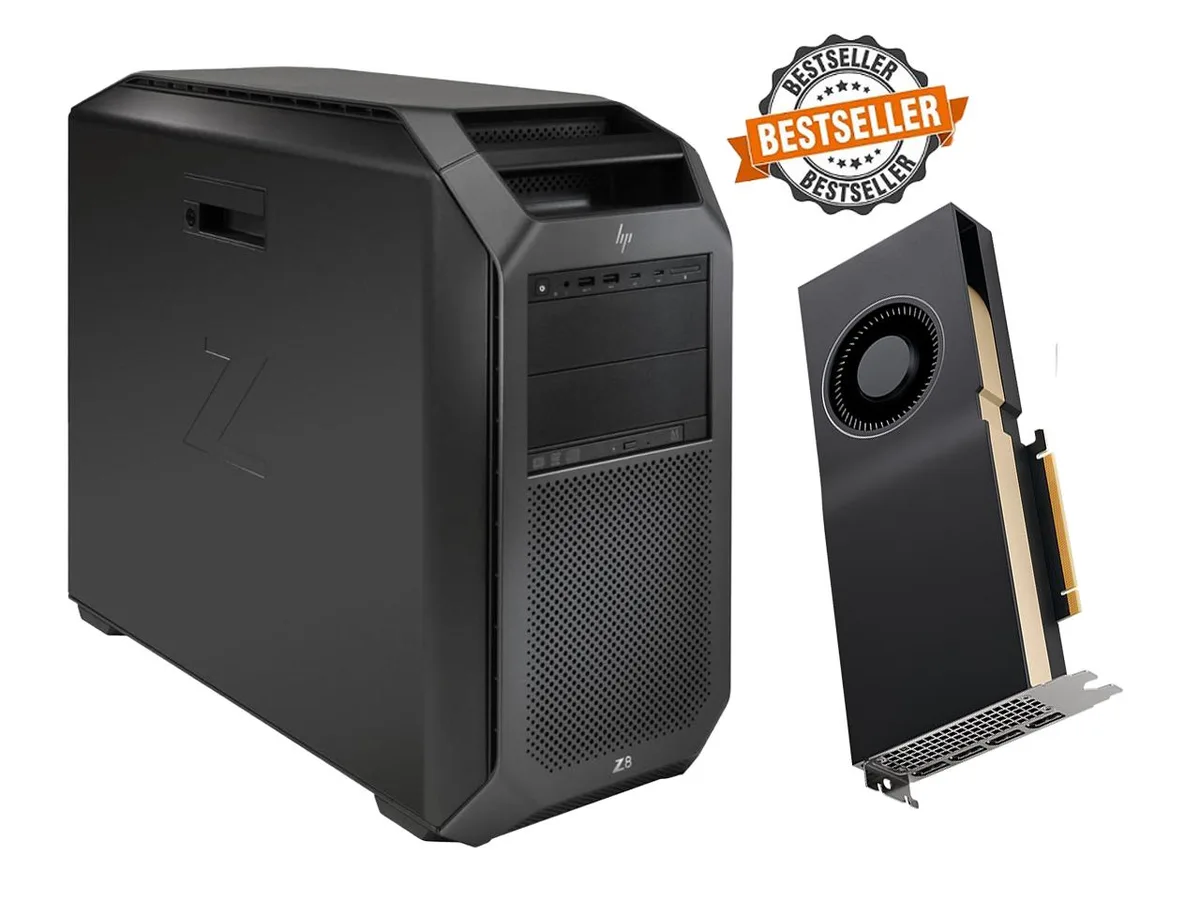 HP HP Z8 G4 Workstation 2× Xeon Gold 6148 20‑Core 2.4 GHz 16 GB 2 TB NVMe RTX A4500 — product photo