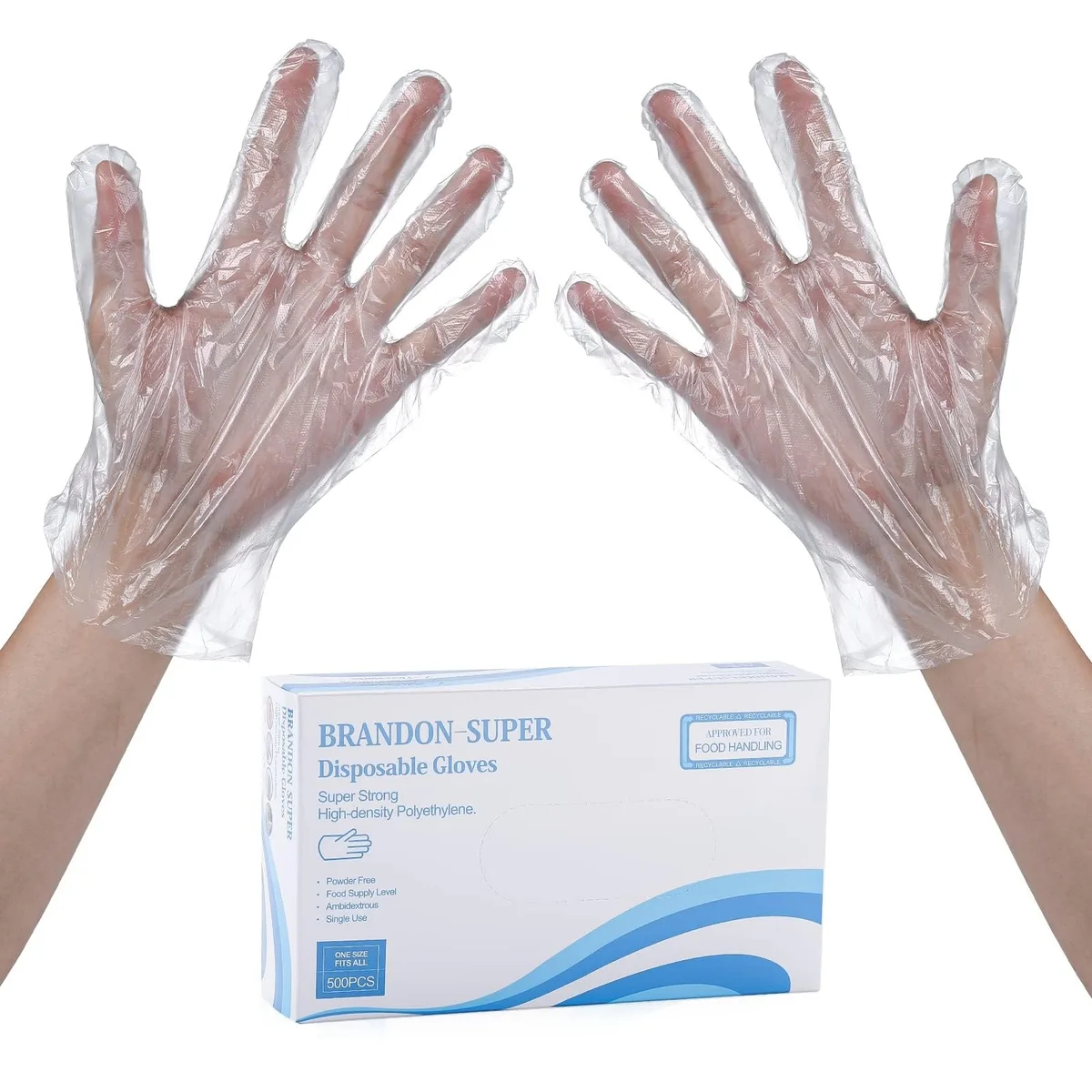  Vibe 100 Disposable Gloves 500 PCS 11.2x9.8in — product photo