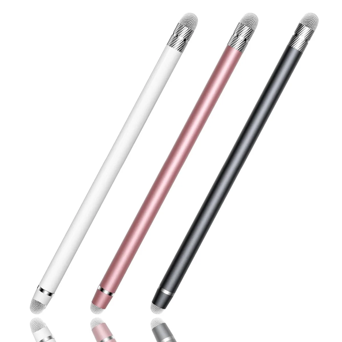 YITIAOXIAOYU 3 Pack Stylus Pen Black White Rose Gold — product photo