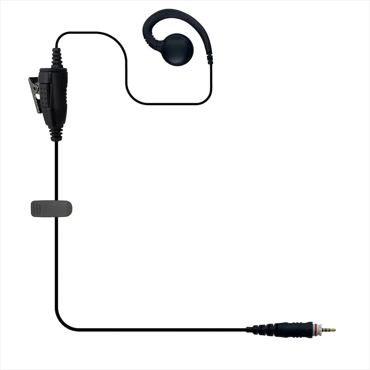 usbroway usbroway C Shape Ear Hook Headset PTT Mic for Motorola CLP1010e CLP1040e CLPe446 — product photo