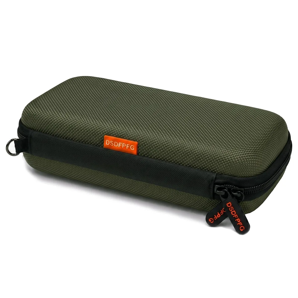 Olive Green Hard Shell Travel Accessory 7.08"L x 3.94"W x 1.57"H — product photo