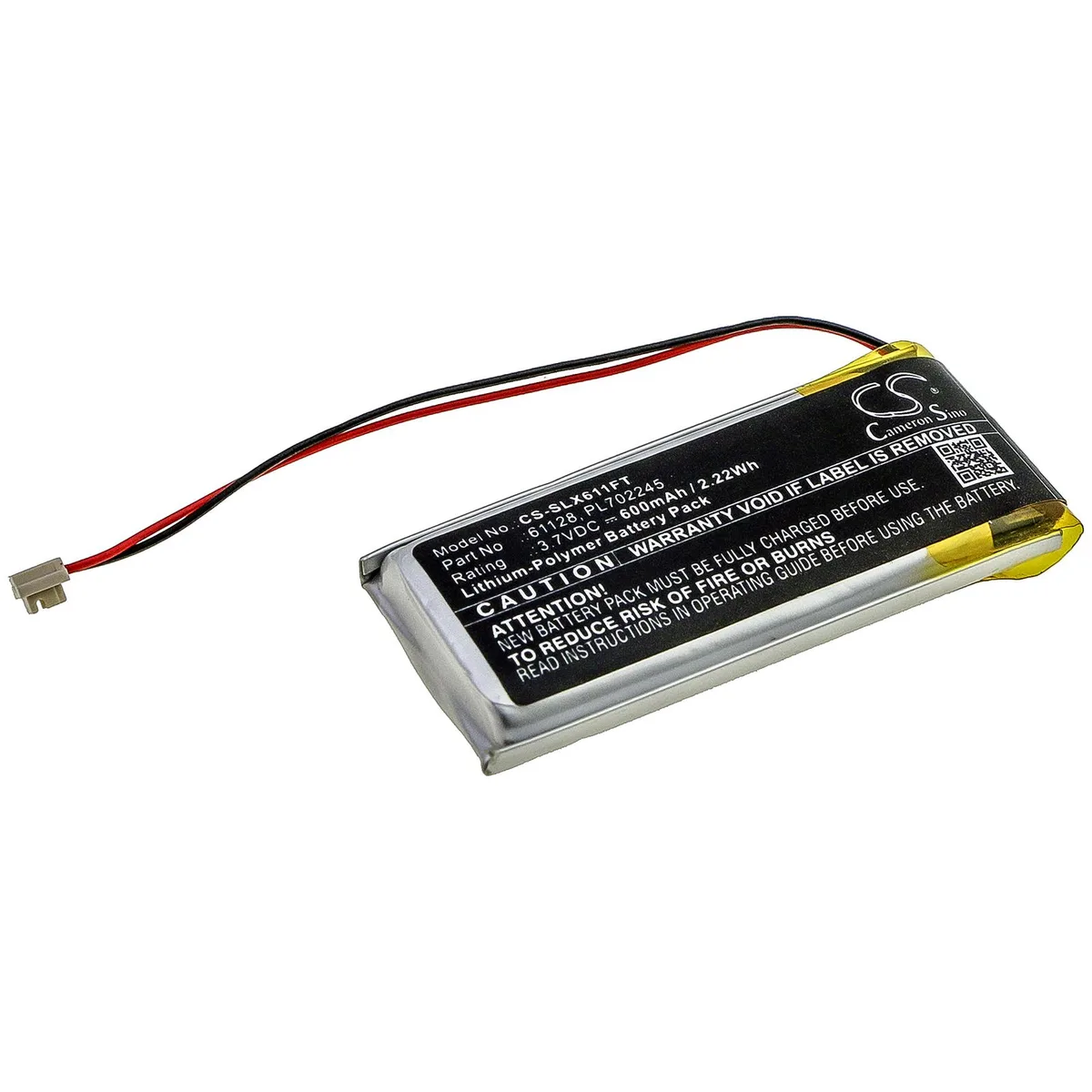 Estry Estry 600mAh 3.7V Li-ion Battery for ClipMate USB 61128 PL702245 — product photo