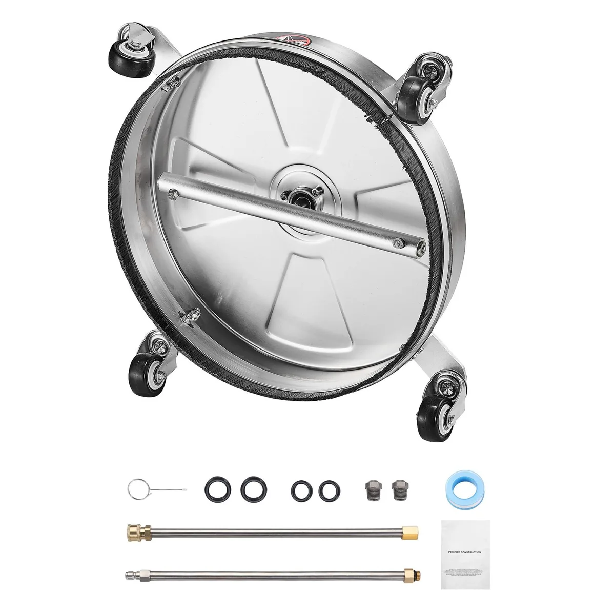 VEVOR VEVOR 15" Pressure Washer Surface Cleaner 4000 PSI Stainless Steel 4 Wheels — product photo