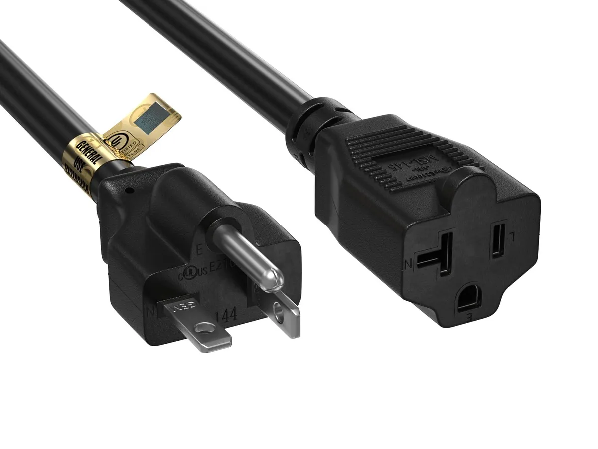 Cable Leader Cable Leader PW143-1215 15ft 12 AWG 20A 125V NEMA 5-20P to 5-20R Power Extension Cord — product photo