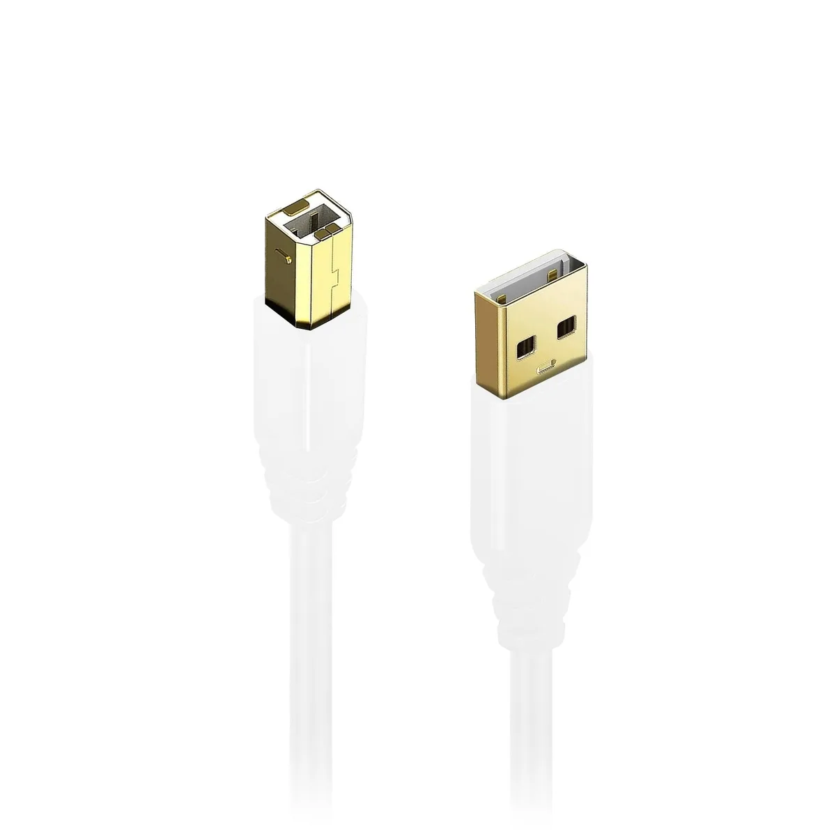 Lumenzi Lumenzi USB 2.0 A to B Cable Male to Male White 16.5 FT — product photo