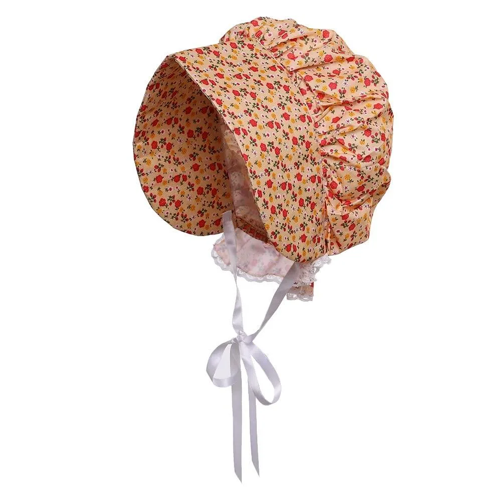  GRACEART US#FZQ11D-BL000 Cotton Blend Floral Bonnet Cap Hat Multi-Color Medium — product photo