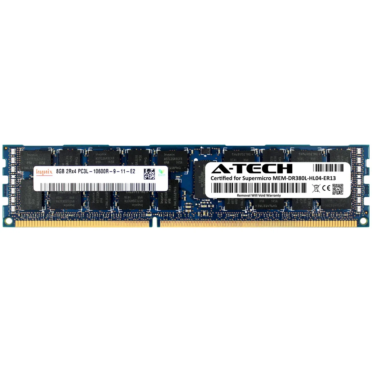 A-Tech A-Tech Supermicro Certified 8GB DDR3L 1333 2Rx4 RDIMM server RAM — product photo