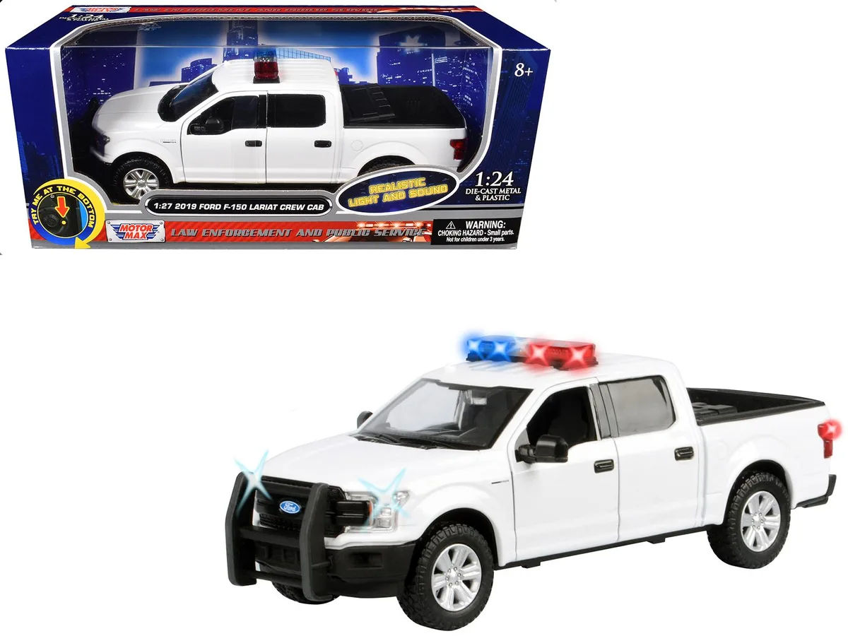 MOTORMAX MOTORMAX 2019 Ford F-150 Lariat Crew Cab 1/27 Diecast with Lights &amp; Sounds — product photo