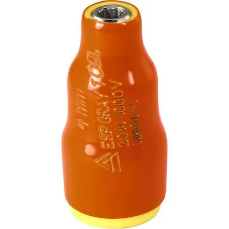 Gray Tools M604-I 4mm insulated socket orange yellow layers