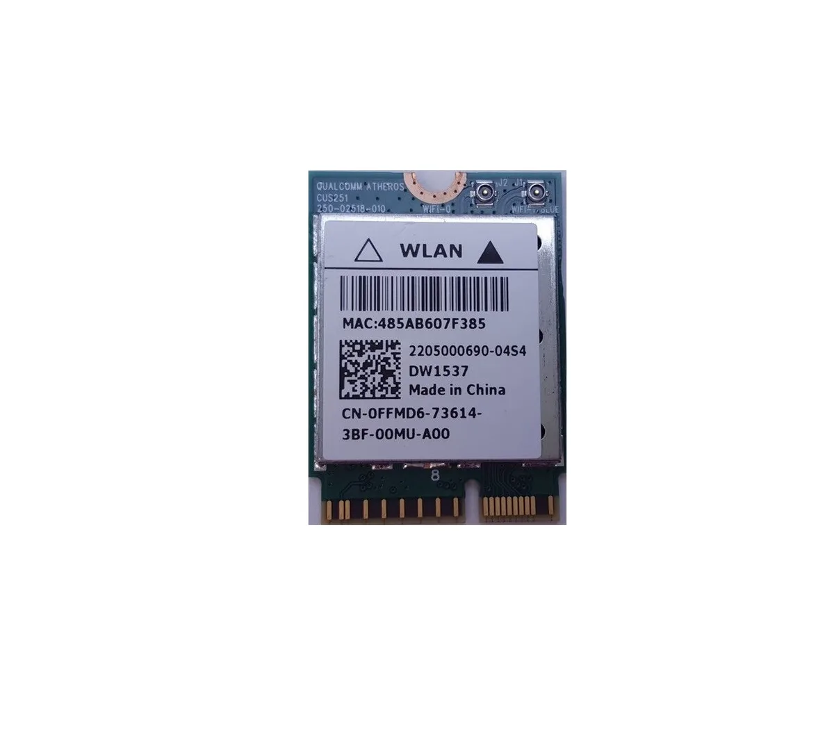 DELL DELL DW1537 Wi-Fi adapter Bluetooth 4.0 M.2 802.11 — product photo
