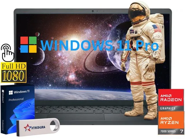 DELL Dell Inspiron 3535 15.6" Touch Ryzen 7 7730U 16GB 1TB NVME Windows 11 Pro — product photo