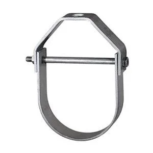 Adjustable galvanised steel clevis hanger for half to three-quarter inch pipe