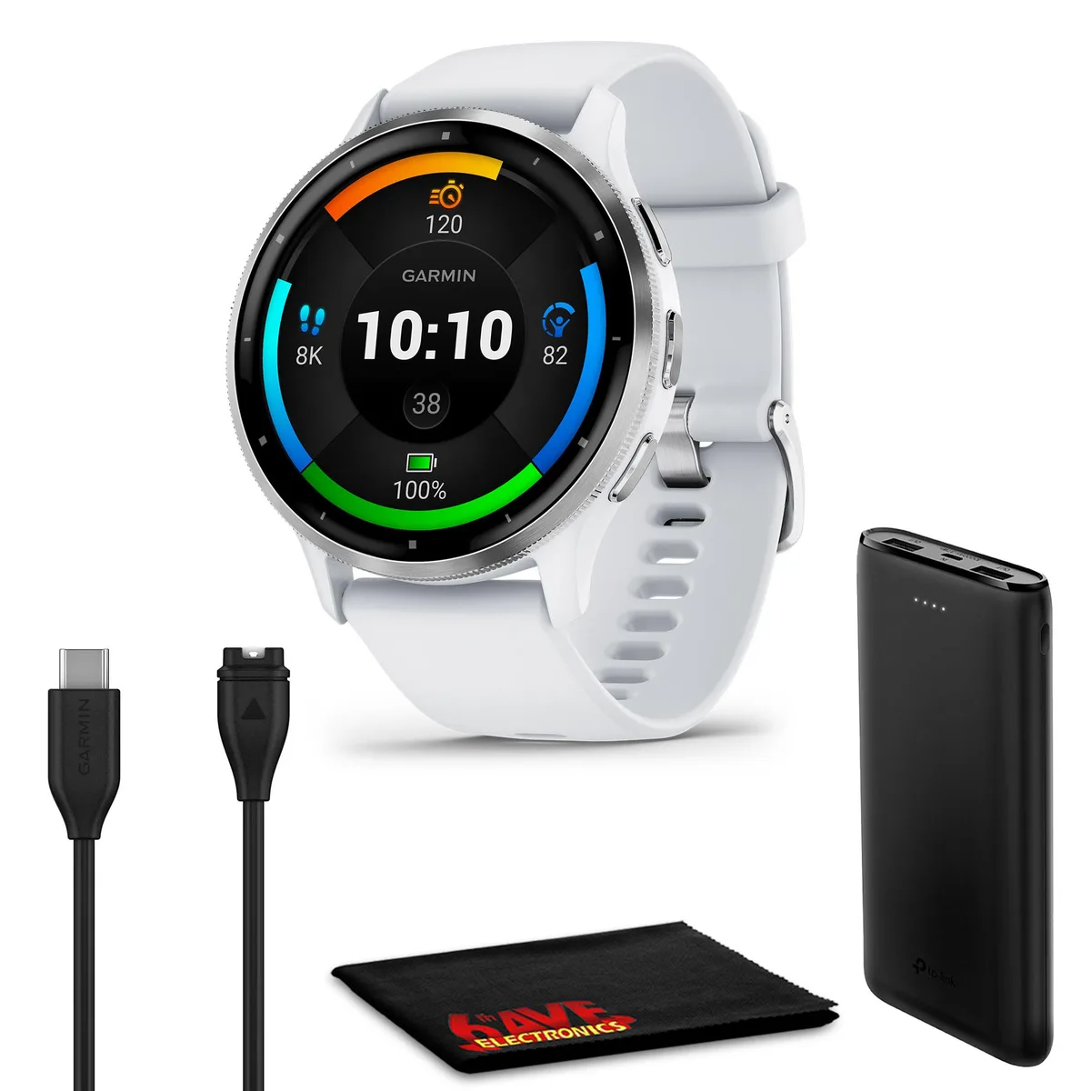 Garmin Garmin Venu 3 Whitestone wearable technology 1.4 AMOLED .47mm 30 sports apps — product photo