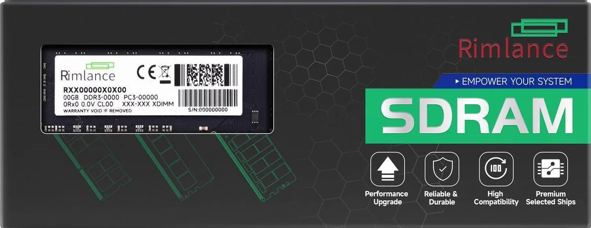 RIMLANCE RIMLANCE RUD12800D8C4 4GB DDR3 1600MHz CL11 1.5V UDIMM desktop RAM — product photo