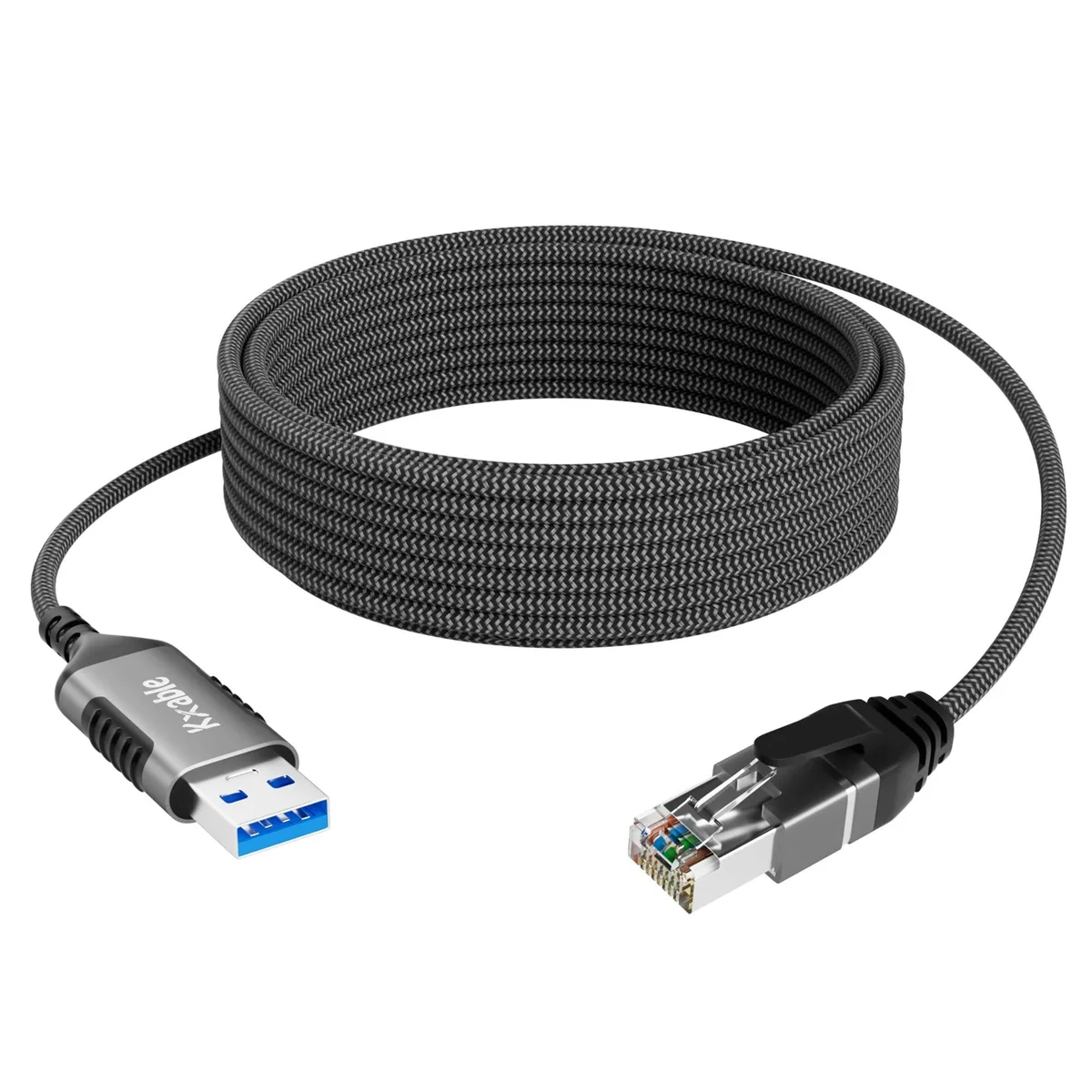 Avantalk Avantalk Slim USB 3.0 to RJ45 Cable 10 FT 3.6mm 2 in 1 accessory — product photo