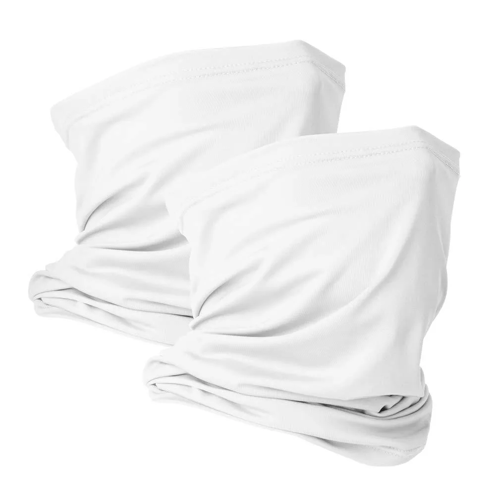 VULKIT 2 Pack Neck Gaiter White 24x38cm — product photo