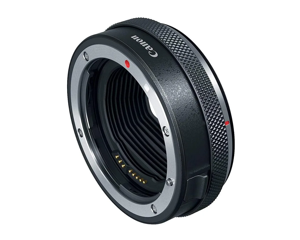 Black metal lens adapter with control ring