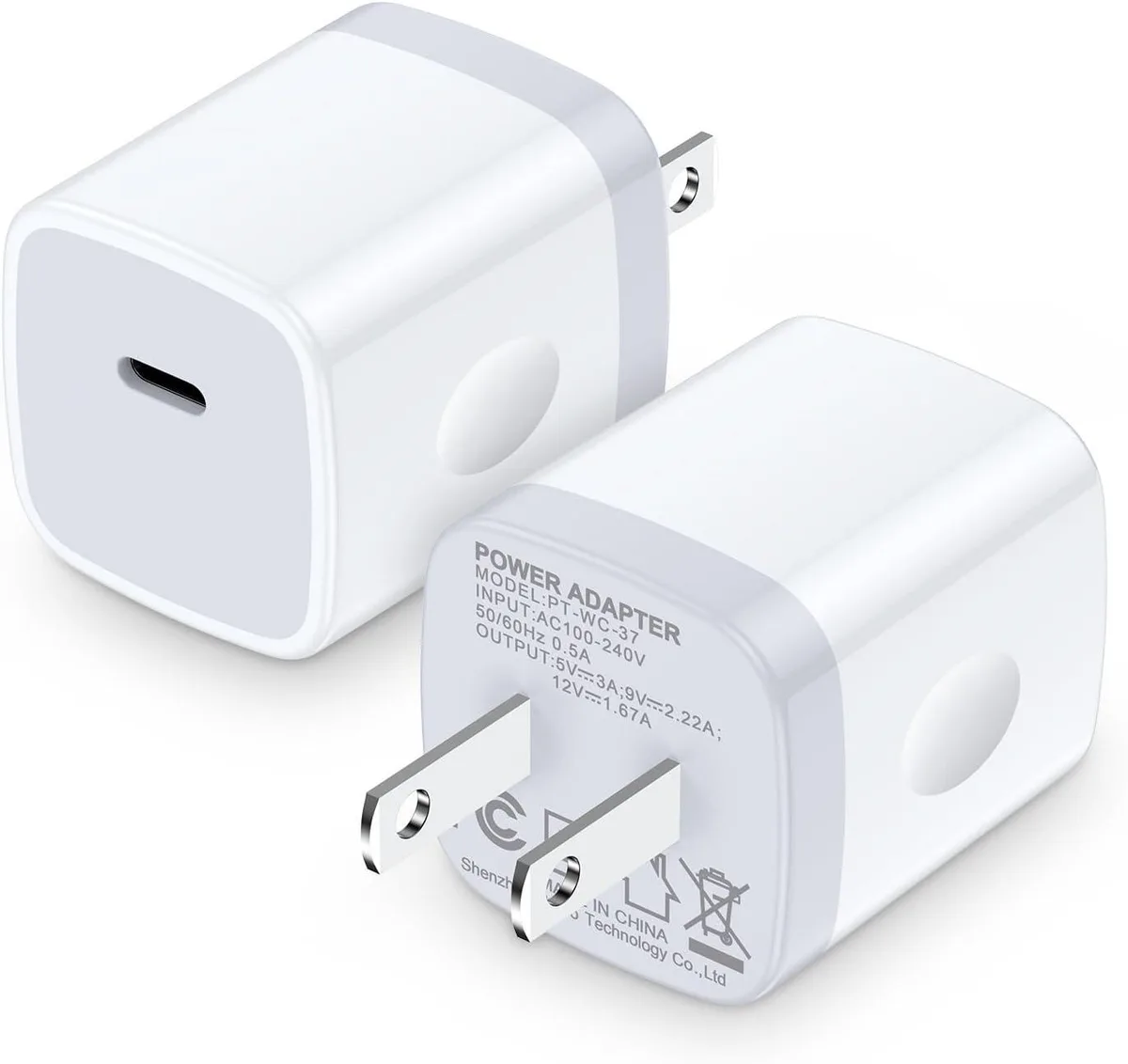 ONITOON ONITOON 20W USB-C Wall Charger 2-Pack — product photo