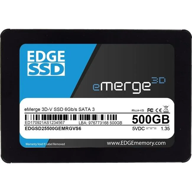 EDGE Tech EDGE Tech eMerge 3D-V 500 GB 2.5" SATA internal SSD — product photo
