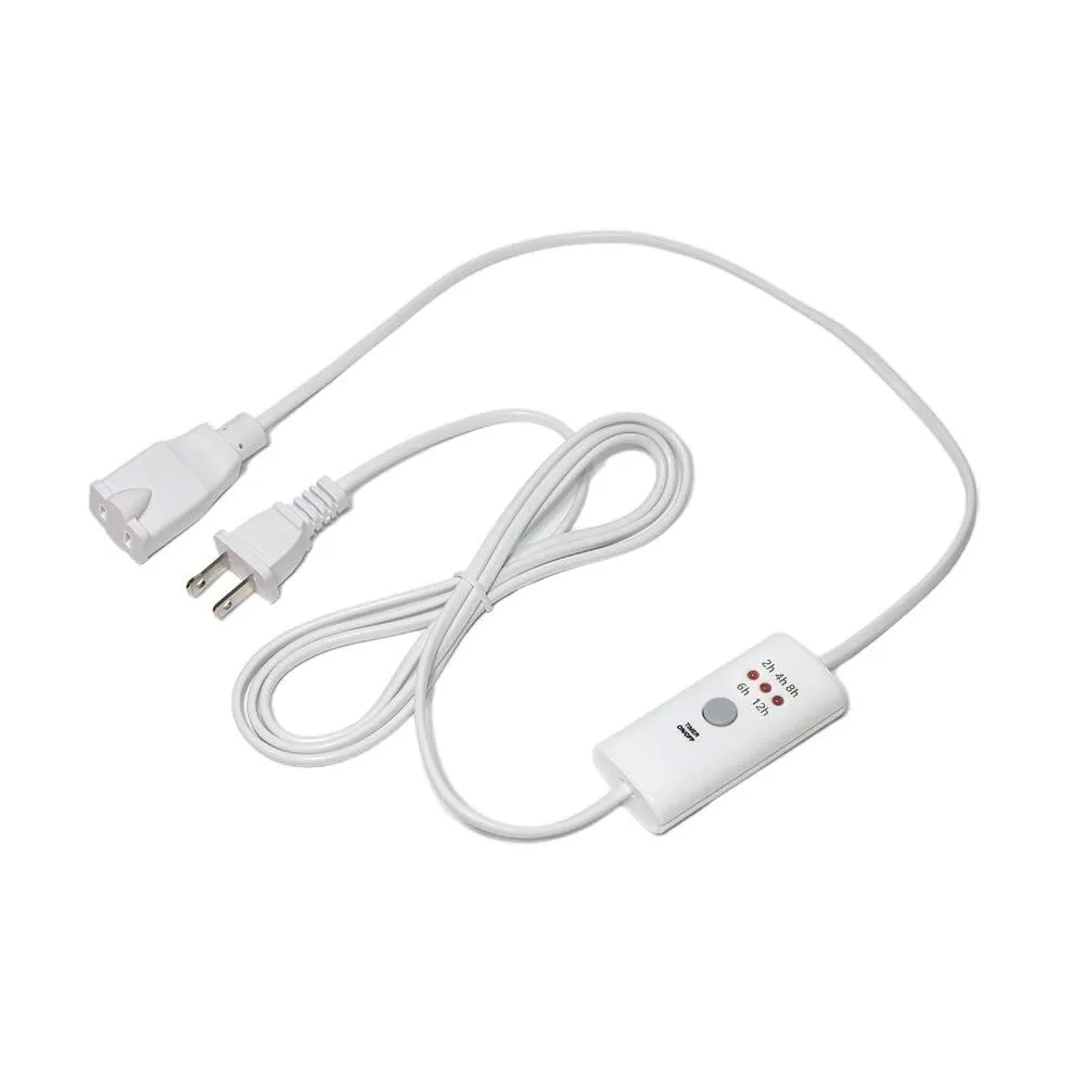 Black plug-in timer switch with 2.5 m cord and digital display