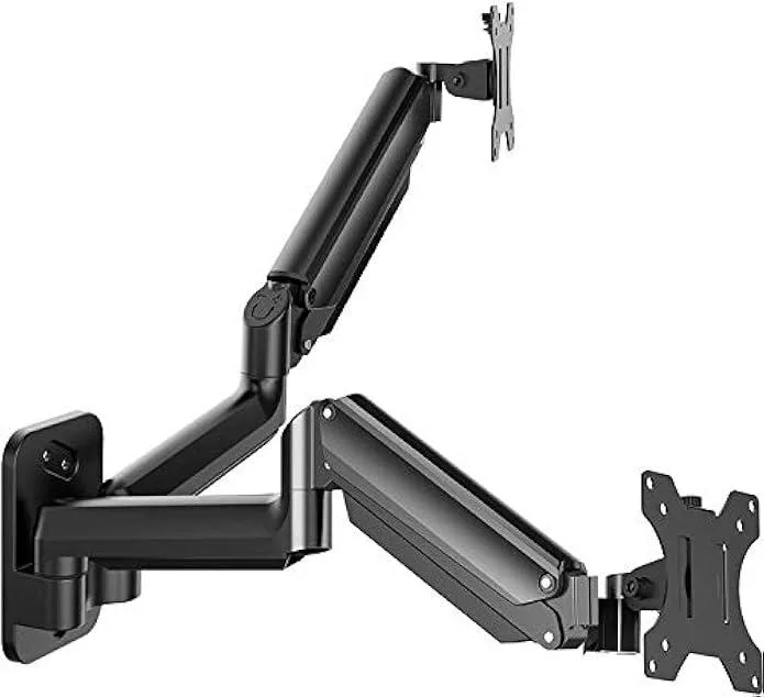 TAURKENAM TAURKENAM Dual Monitor Wall Mount 17-32 Inch Gas Spring VESA 75x75 100x100 Office Equipment — product photo