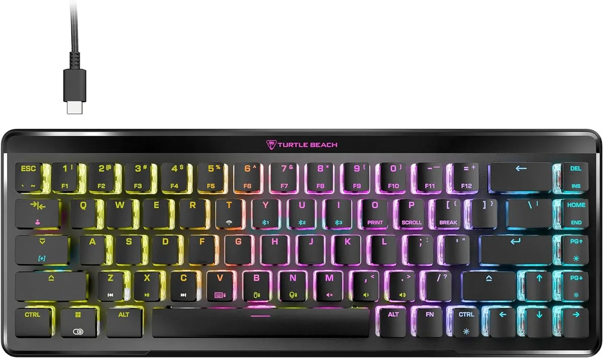 Turtle Beach/Voyetra Turtle Beach Vulcan II Mini Air 65% Wireless Optical Mechanical Gaming Keyboard Black — product photo