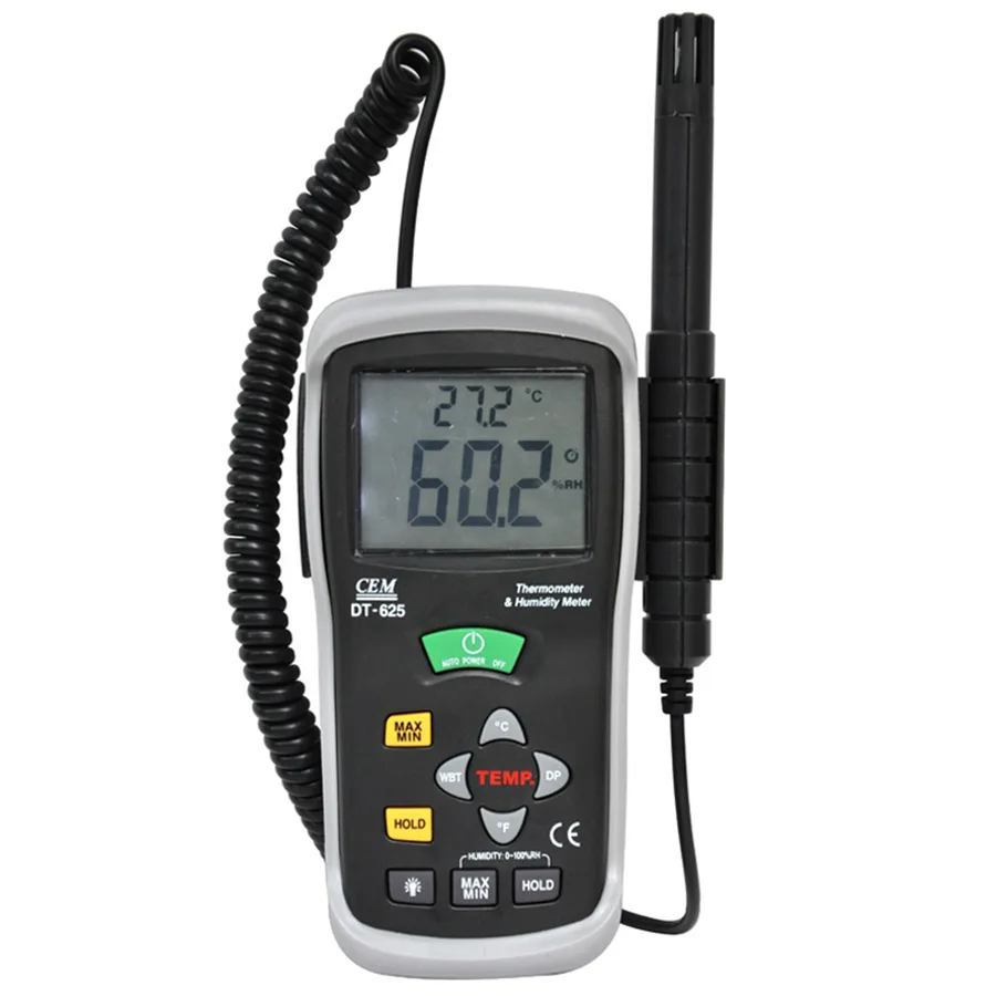 CEM CEM DT-625 Humidity Temperature Meter electrician tool — product photo