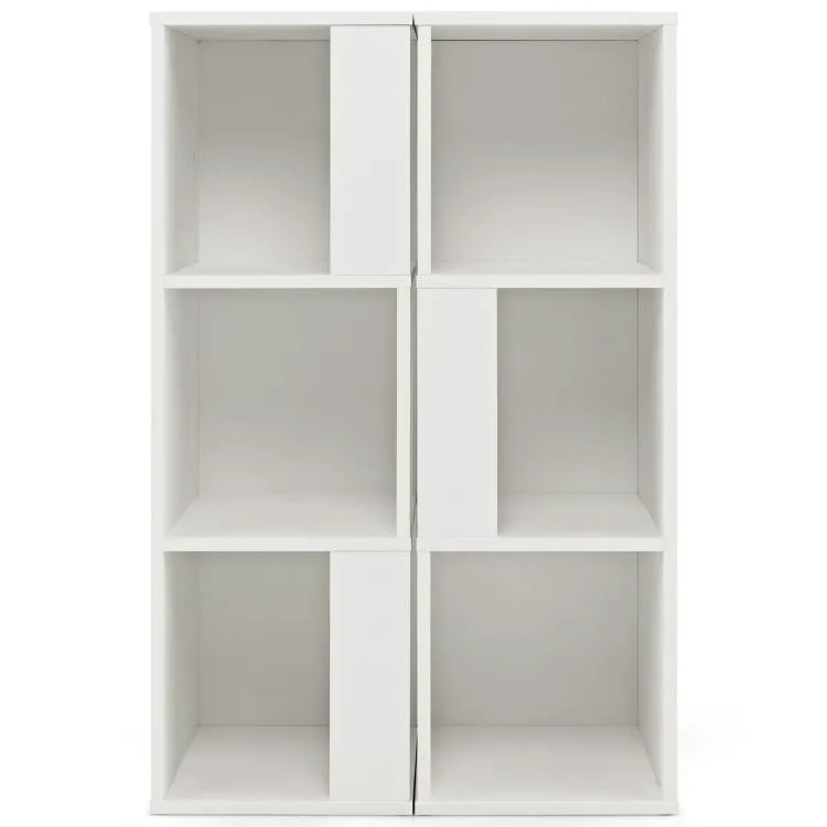 SlickBlue SlickBlue 3-Tier 6 Cube Bookcase Anti-toppling White 39.5"H — product photo