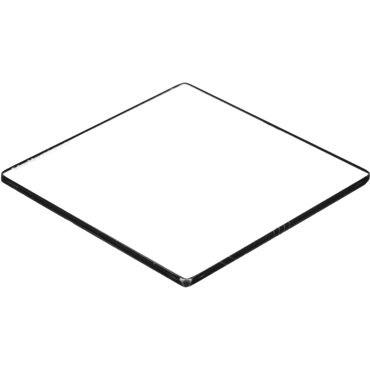 Square 4x4 inch glass filter in black frame