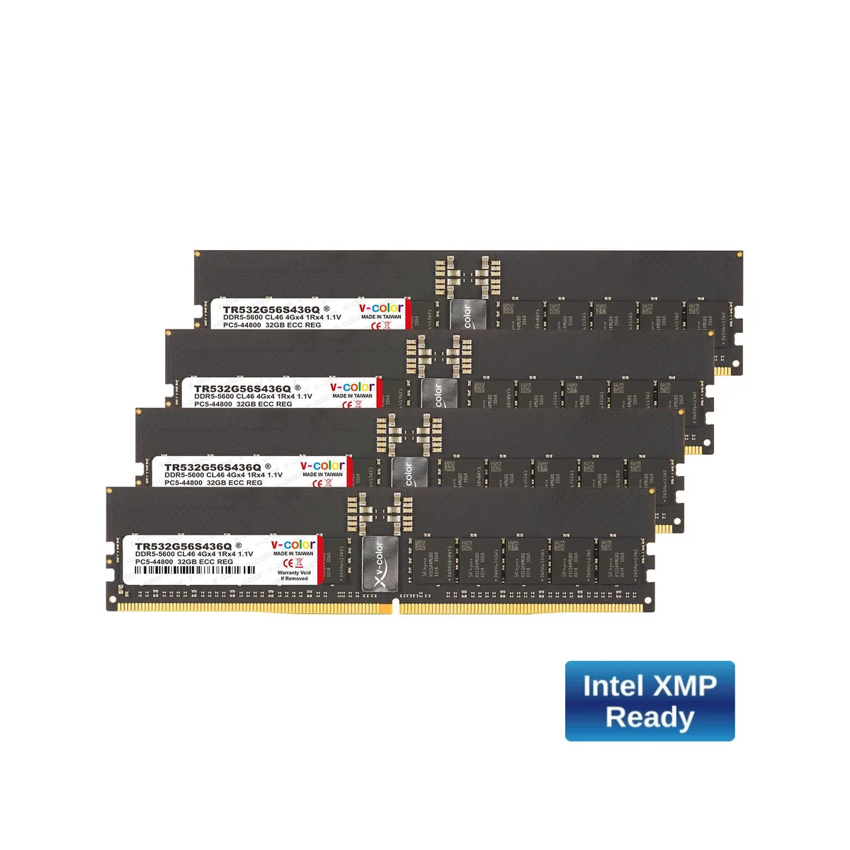 V-color V-color OC R-DIMM 128GB (4x32GB) DDR5 5600 CL36 ECC Registered W790 — product photo