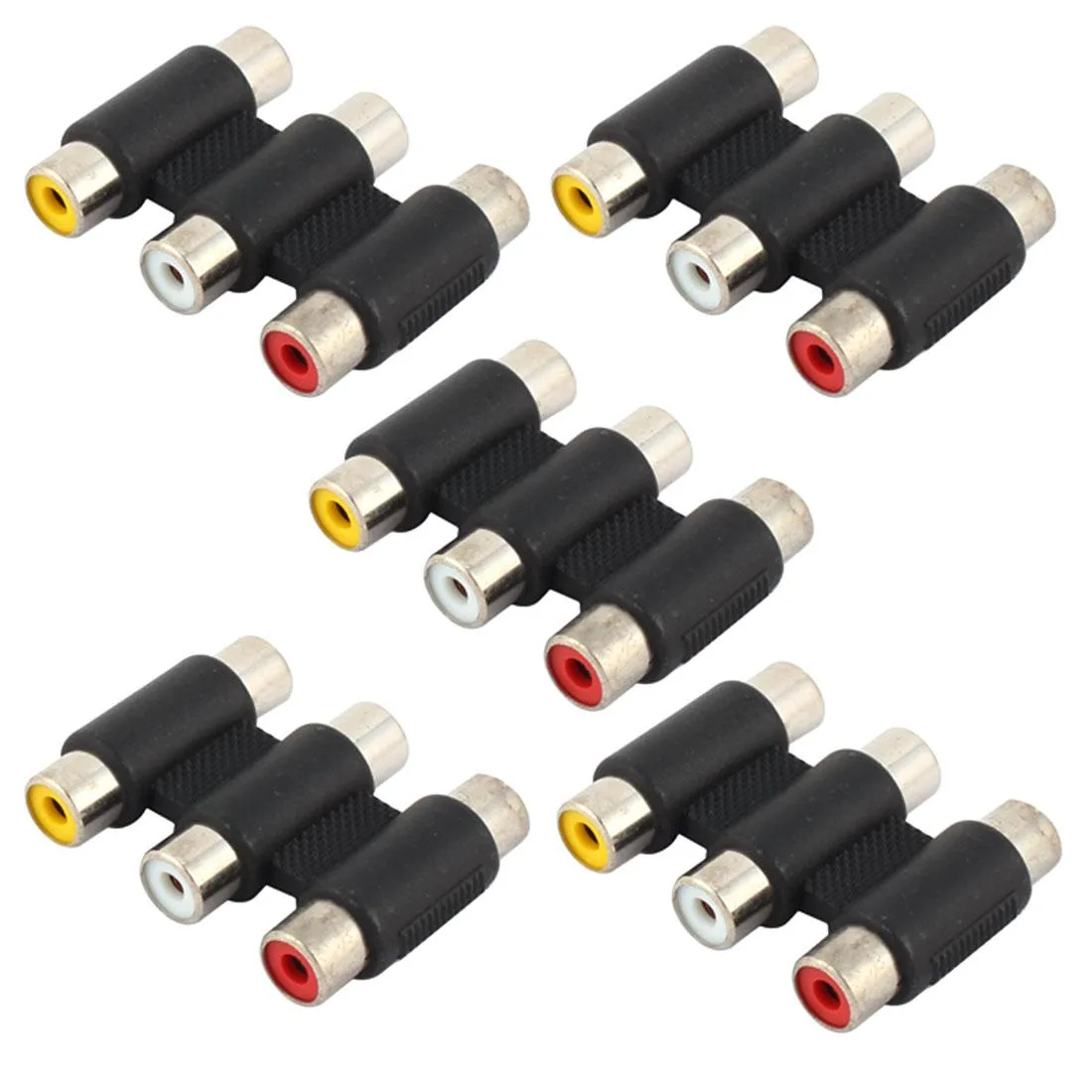 Unique-Bargains Unique-Bargains 3 RCA Female Coupler Adapter 5pcs — product photo