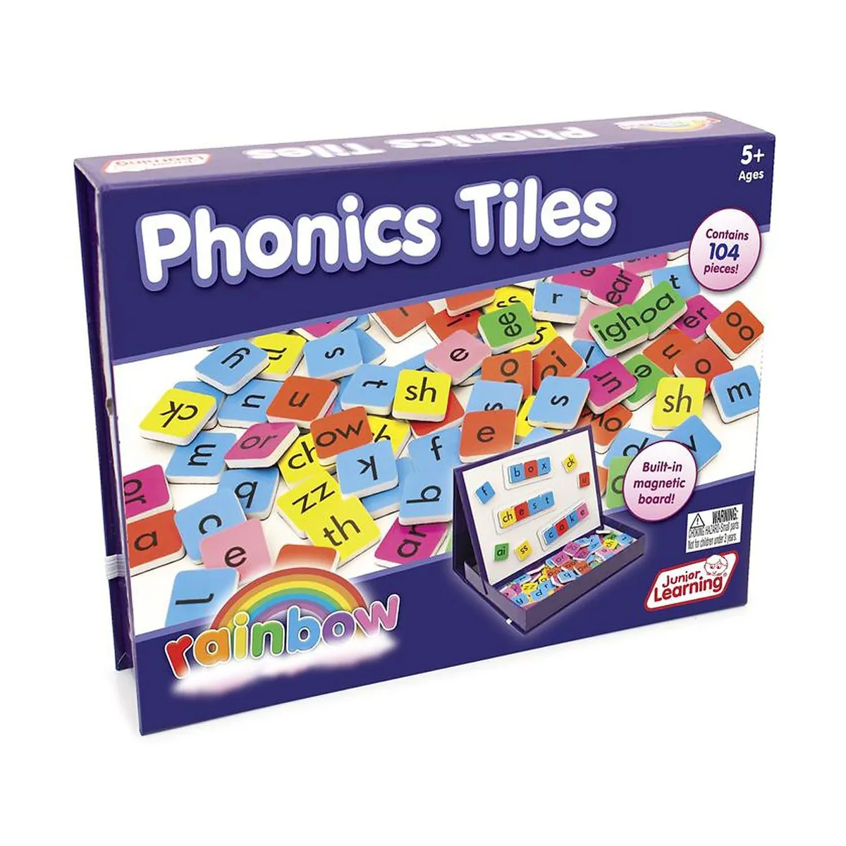 Junior Learning Junior Learning Rainbow Phonics Tiles JRL654 106 Pieces — product photo