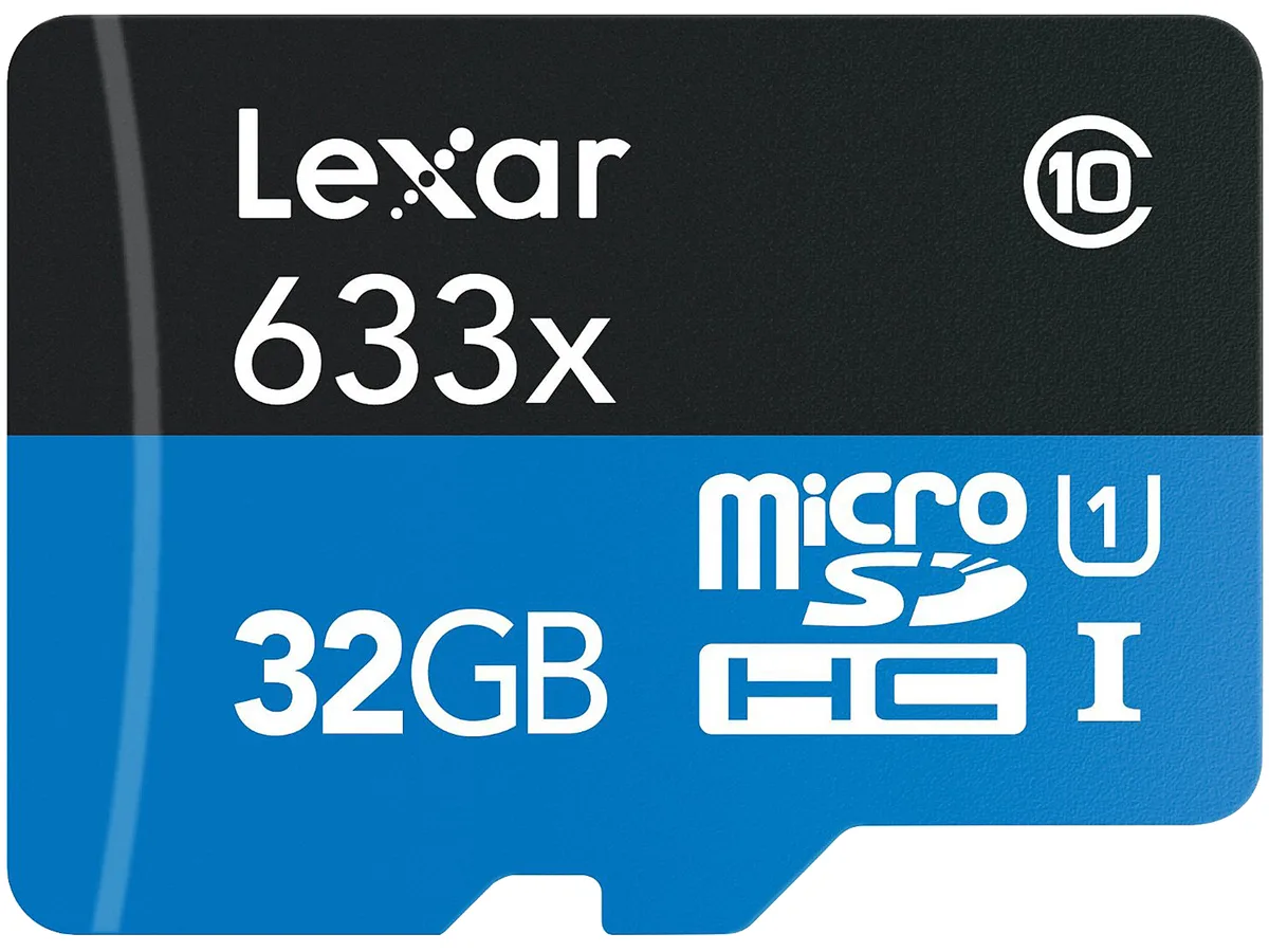 Lexar Lexar LSDMI32GBBNL633A 32GB 633x microSDHC memory card — product photo