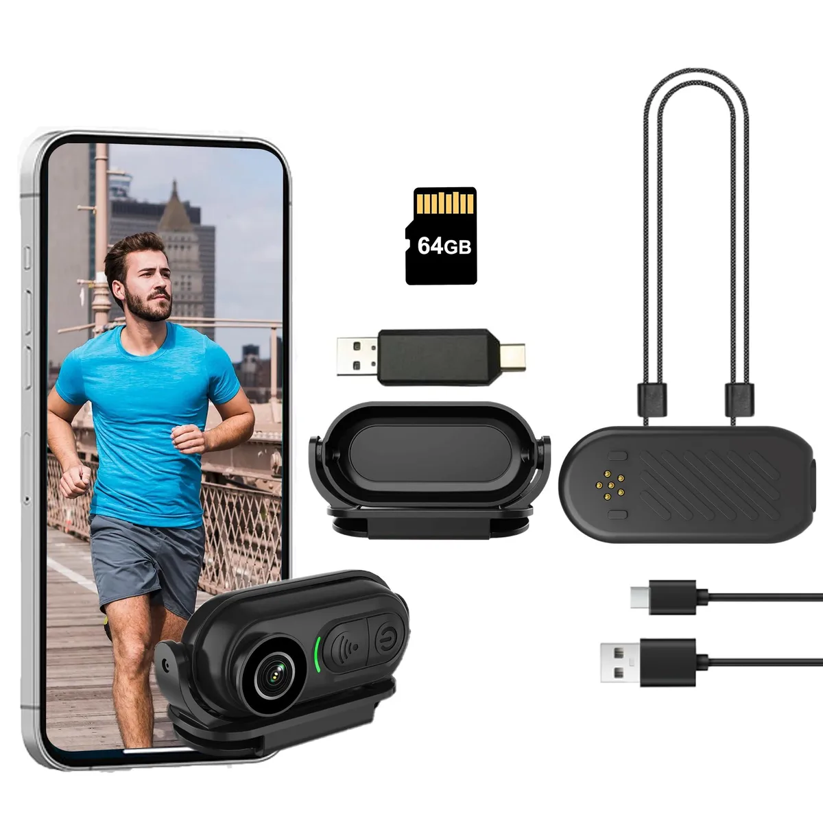  DayDateUp VD02 4K Mini Body Camera 64GB 1.2in — product photo