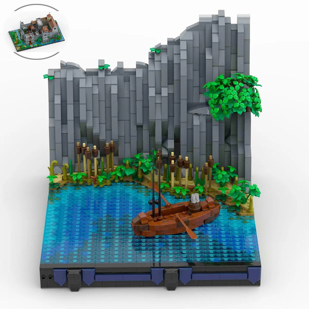 ZITIANYOUBUILD ZITIANYOUBUILD Shore and Boat Diorama 1626 Pieces MOC — product photo