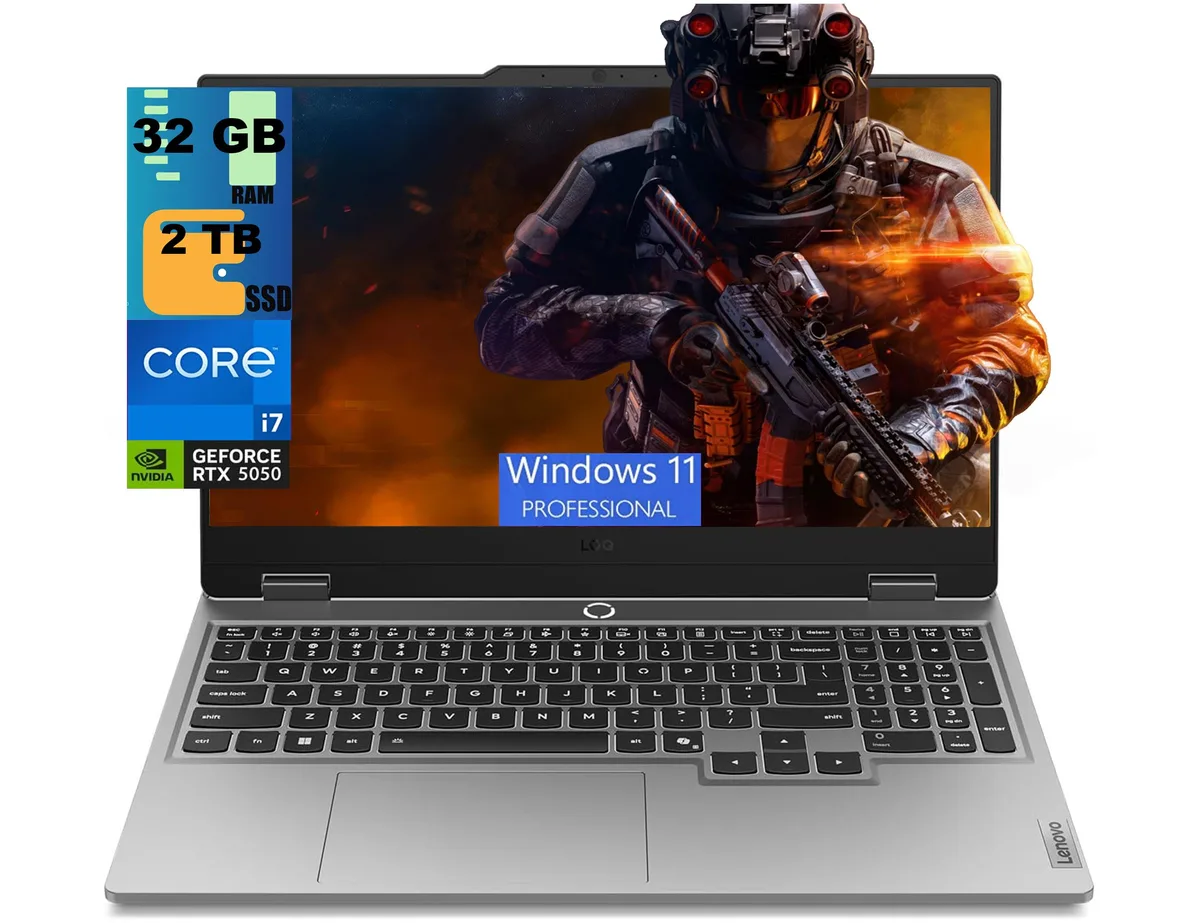 Lenovo Lenovo LOQ 15 gaming laptop i7-13650HX RTX 5050 32GB 2TB Pro — product photo