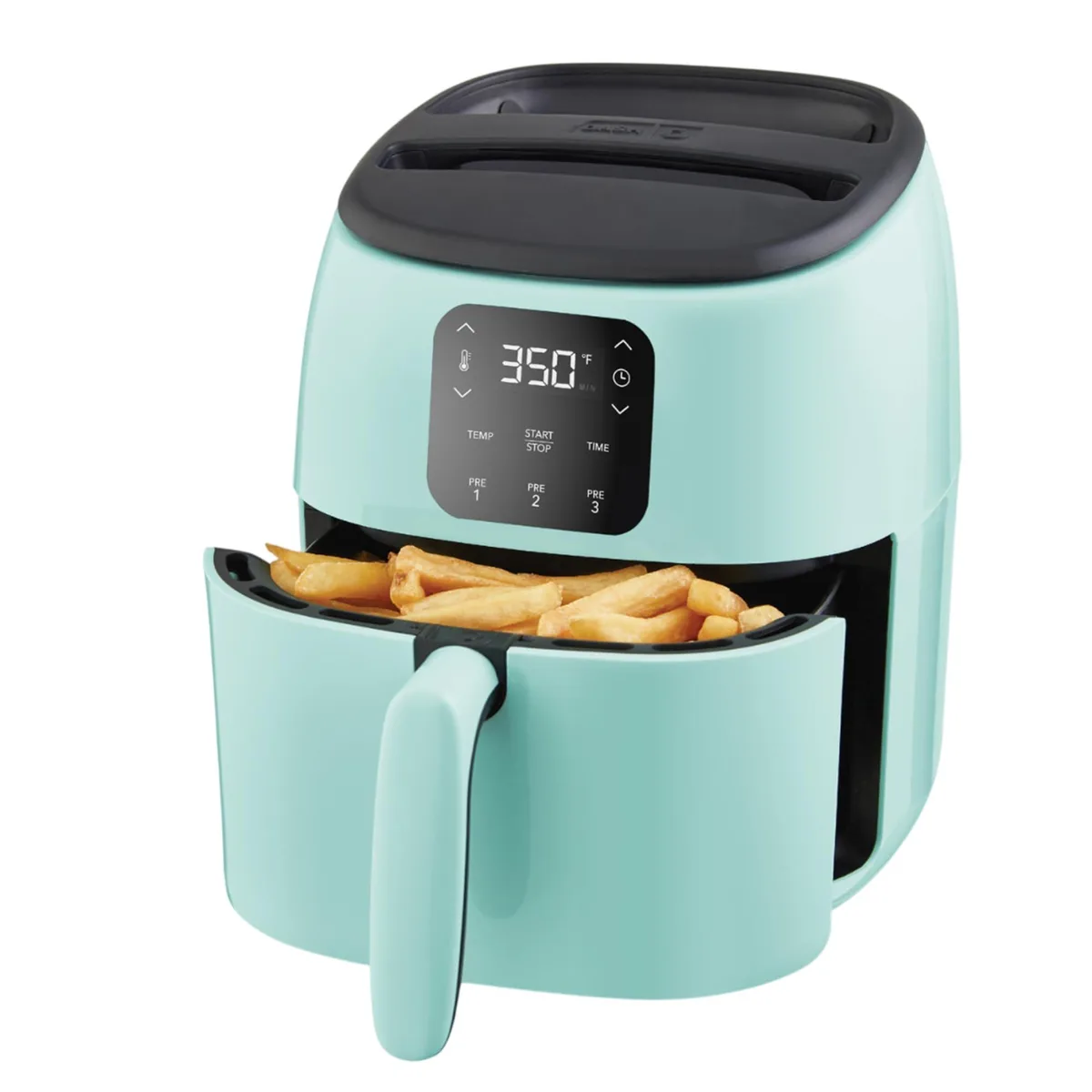 DASH Tasti-Crisp Digital Air Fryer 2.6 Quart Aqua — product photo