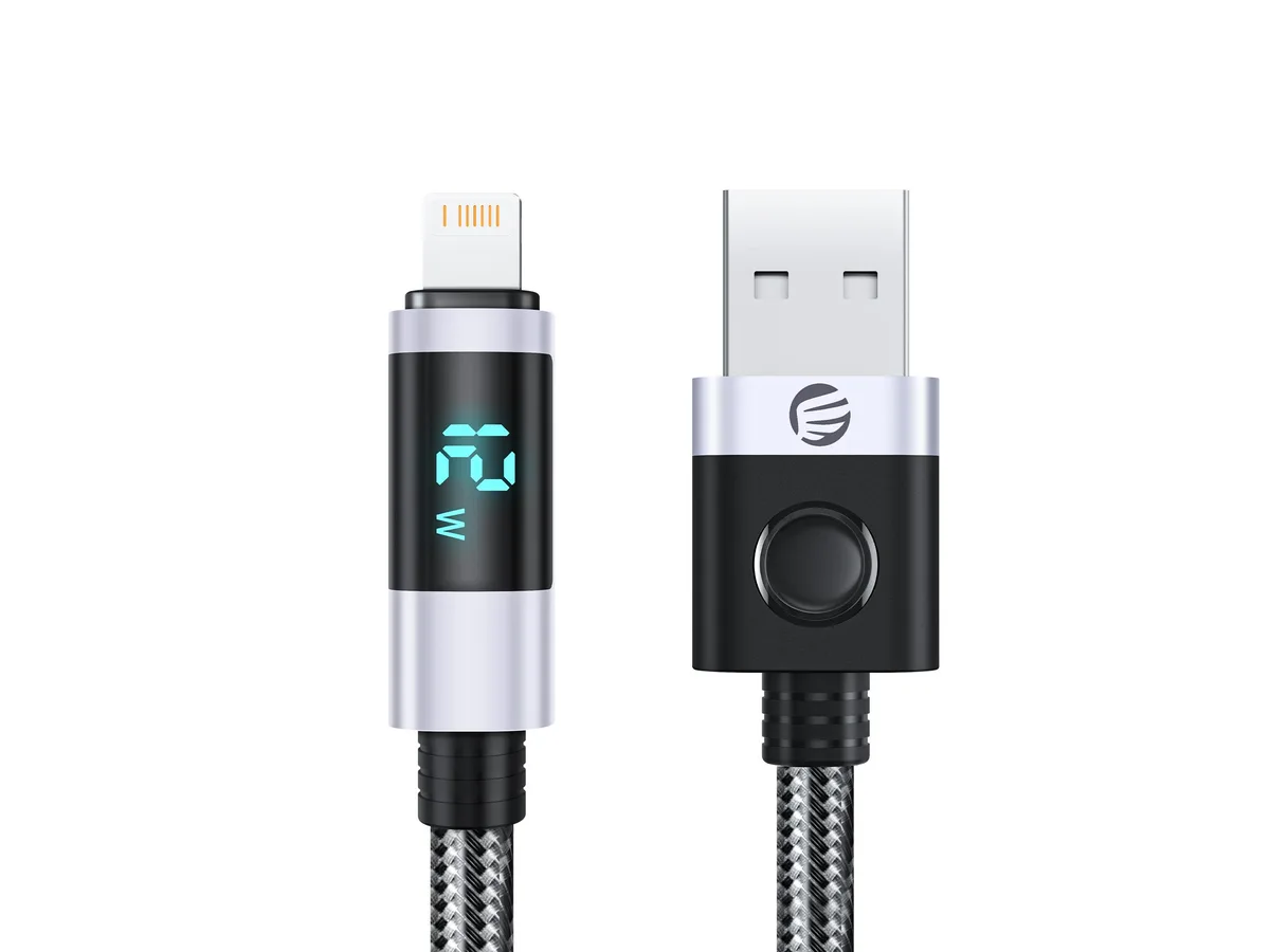 Orico Orico PD 29W USB-A to Lightning Cable 1.50m Black with Display — product photo