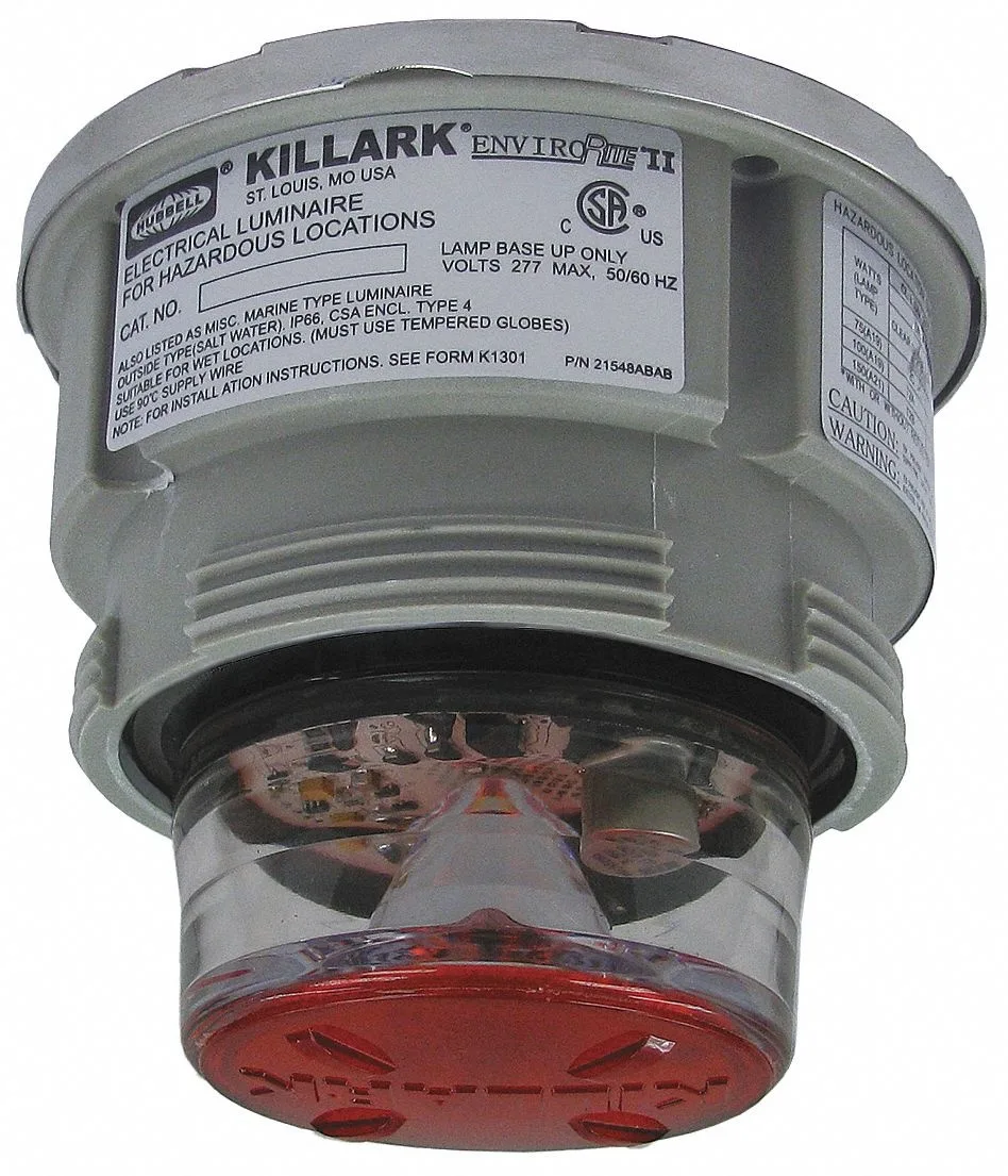 Killark Killark NVSLCFG25R LED Flashing Red Warning Light — product photo