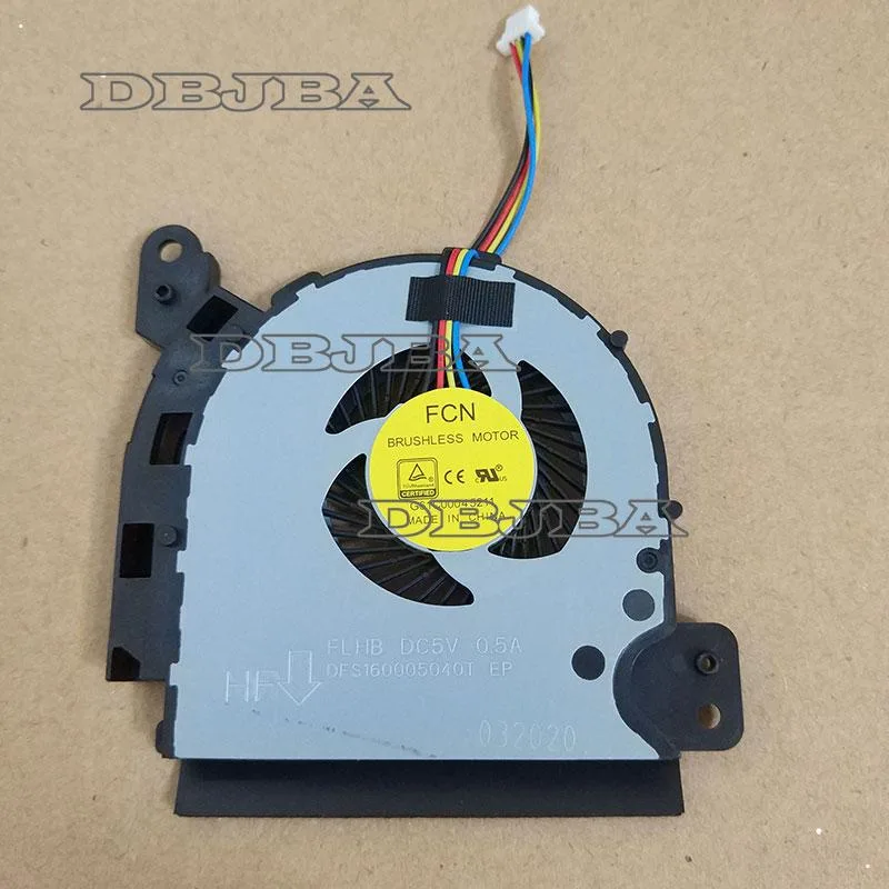 Small black replacement cooling fan with wire connector