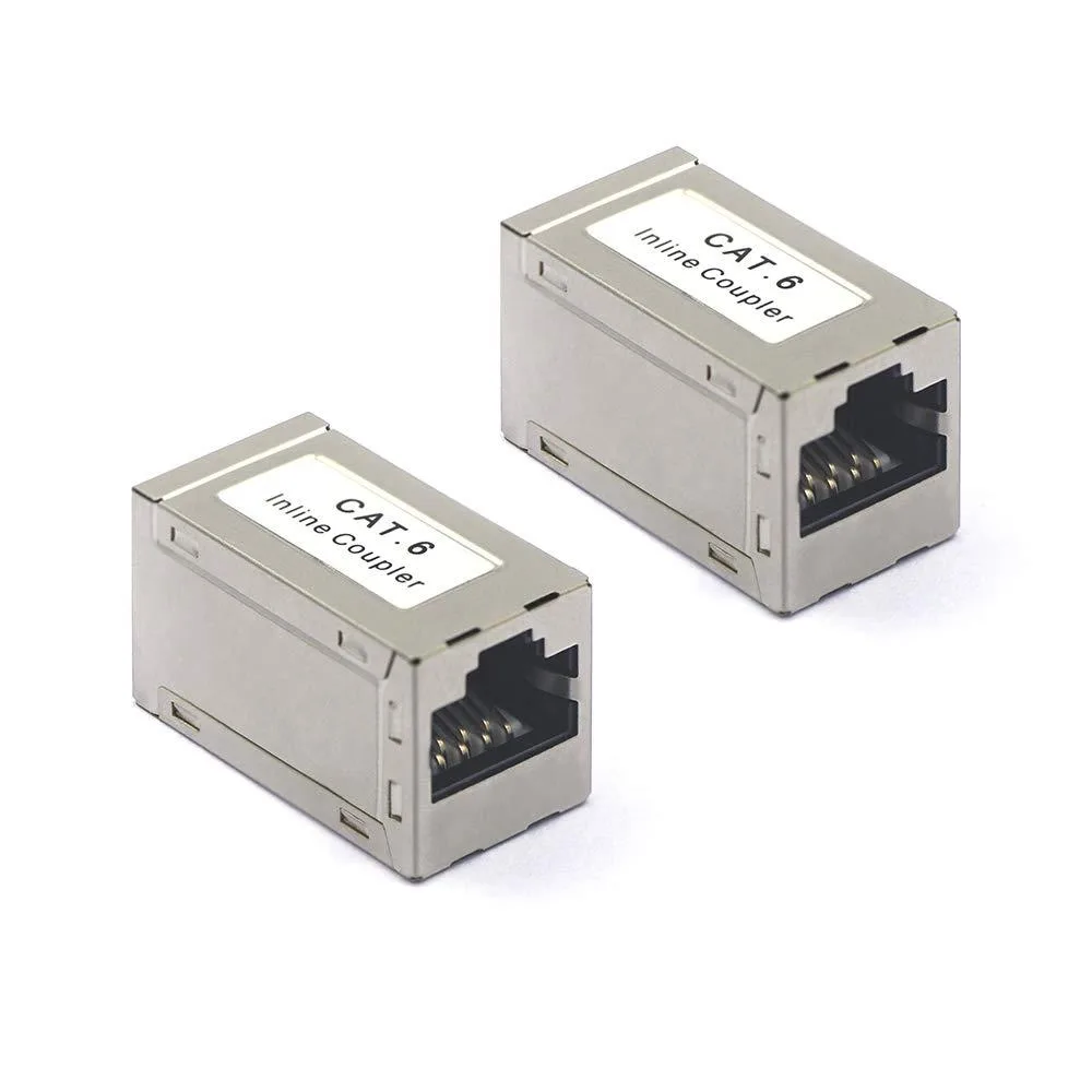 Vszerda Vszerda M236-2P-US Cat6 RJ45 Shielded Coupler Silver 2-Pack — product photo