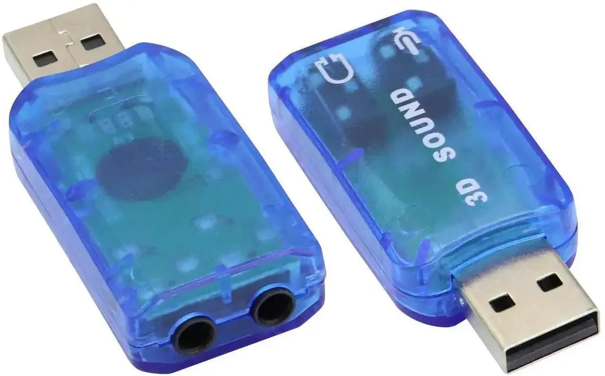 SMUGDESK SMUGDESK USB 2.0 Virtual 5.1 Channel Audio Adapter 2 Pack Blue — product photo