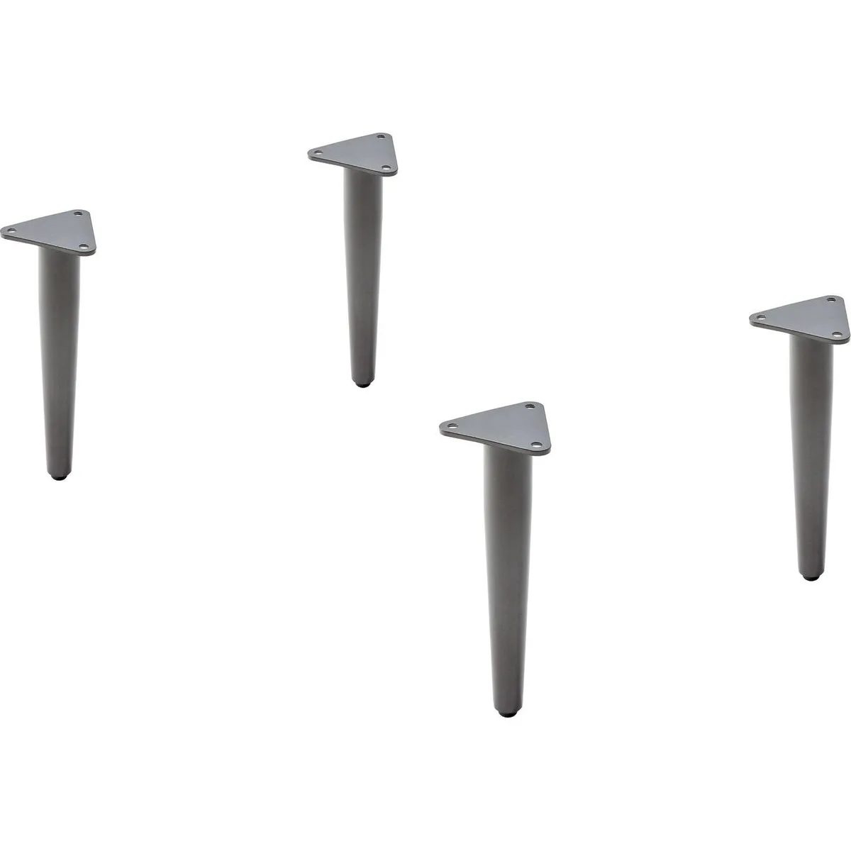 Lorell Lorell 86932 Contemporary Single Metal Base Office Furniture 1.5x4.5x9.8 Gray 4-Pack — product photo