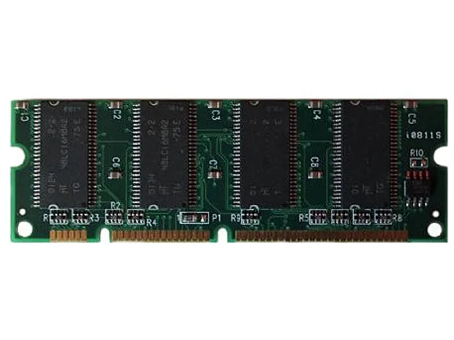 Black rectangular DDR3 memory module with gold edge connectors