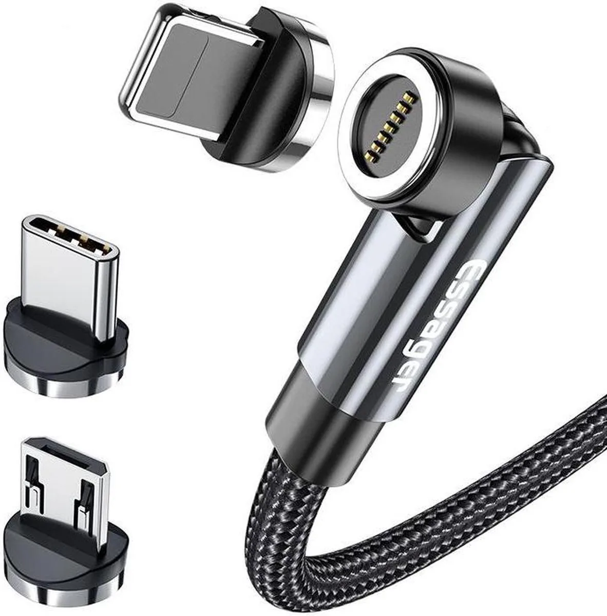 SMUGDESK SMUGDESK 3-in-1 Magnetic USB Cable 540° Rotation 6.6ft — product photo