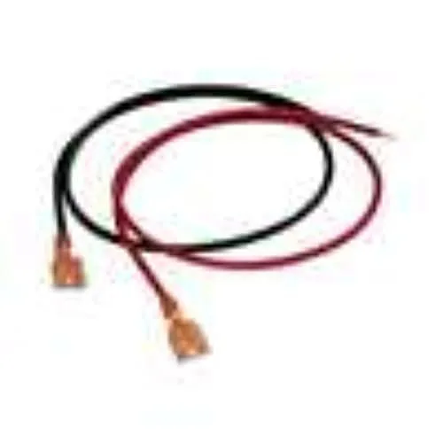 Two red and black 18in battery leads in clear bag