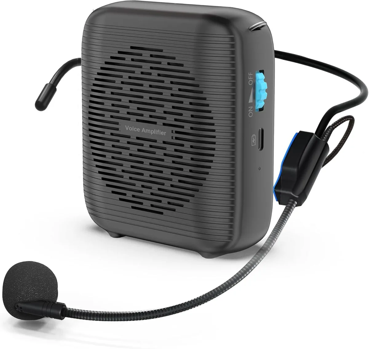 BFKK BFKK Portable Rechargeable Voice Amplifier Black 2500mAh 16h 9.7mm Mic — product photo