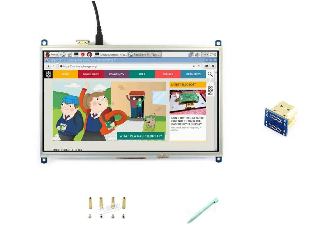 LORDWORLD LORDWORLD 10.1inch 1024x600 Resistive Touch development board — product photo